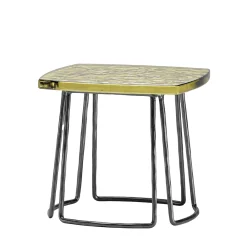 Tavolino verde alto Type di Stormo Studio*Dante Negro Outlet