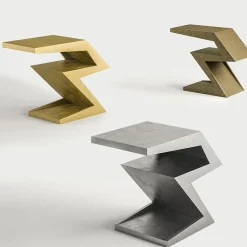 Tavolino Zago in Legno e Bronzo Brunito*Cupioli Online