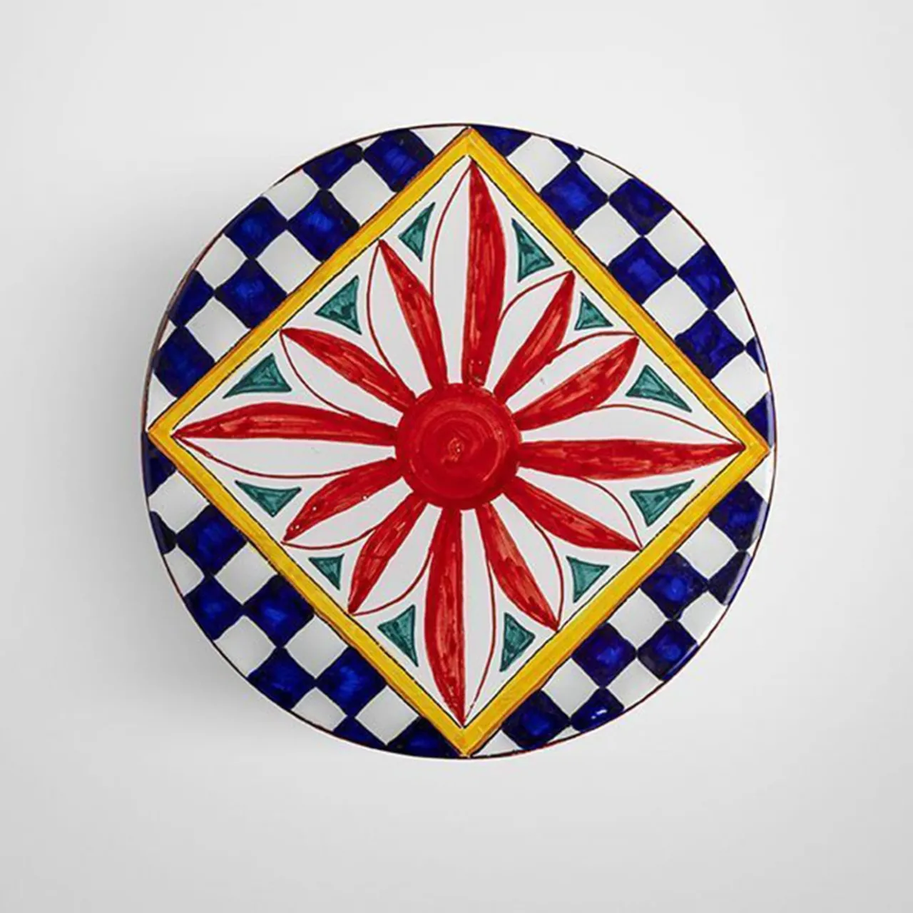 Tavolo alto con Decoro Fantasia Multicolore in ceramica*Fratelli Bevilacqua