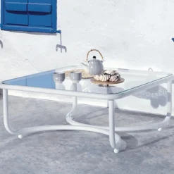 Tavolo basso Locus Solus White di Gae Aulenti*Exteta Outlet