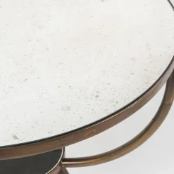 Tavolo Bistrò Ovale in Ottone Retrò*Selezioni Domus New