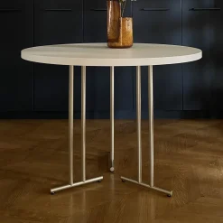 Tavolo Camilla in Pergamena Bianco*mg12 by Monica Geronimi New