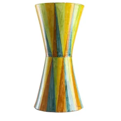 Tavolo con decoro a rombi a rombi multicolore lucido in ceramica*Fratelli Bevilacqua Clearance