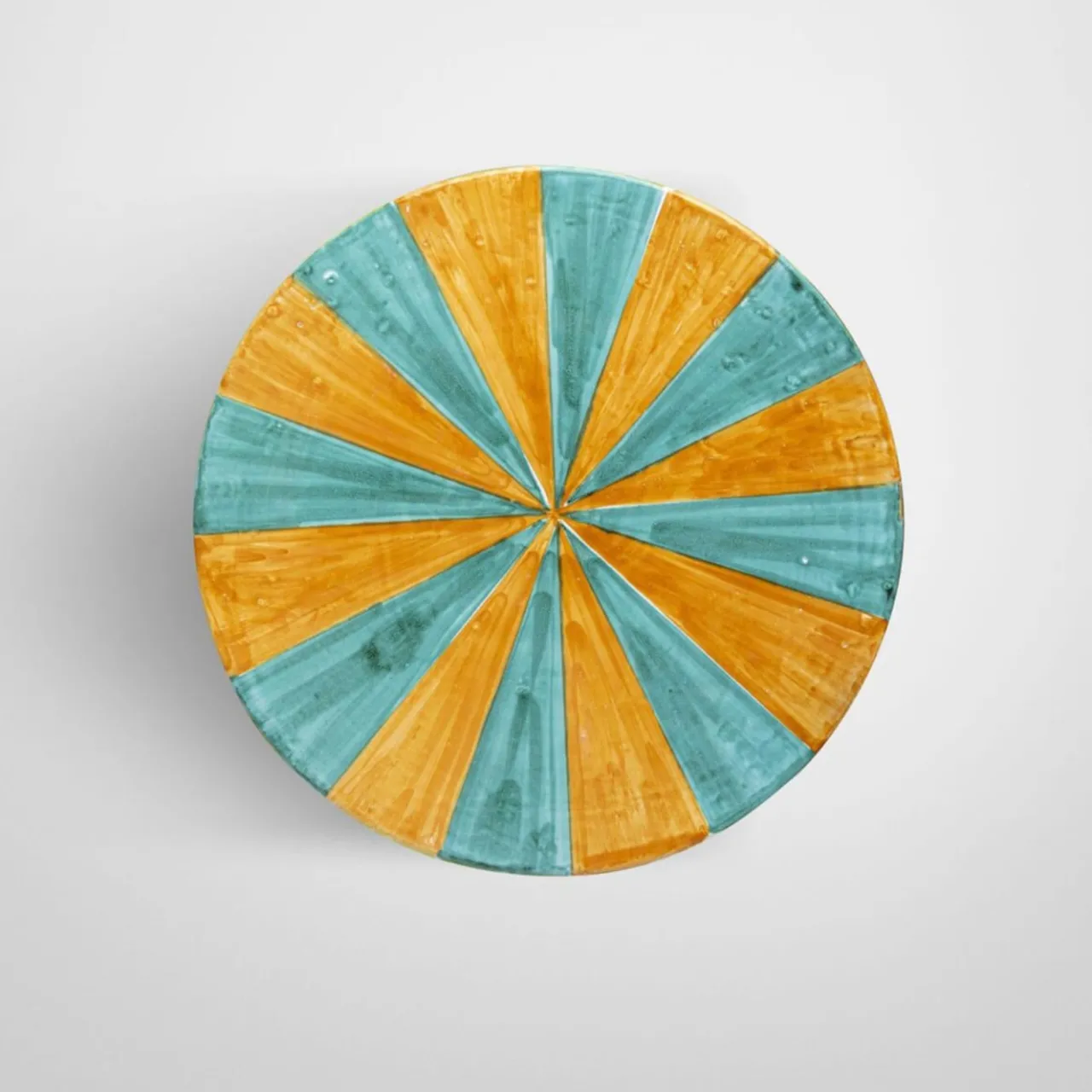 Tavolo con decoro a rombi a rombi multicolore lucido in ceramica*Fratelli Bevilacqua Clearance