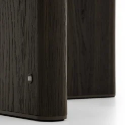 Tavolo console Tetris con piano in marmo e gambe in legno di quercia Laguna*Morica Design Hot