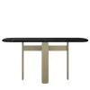 Tavolo Console Tumba in Marmo Nero con struttura in metallo oro*L'Eccesso Outlet