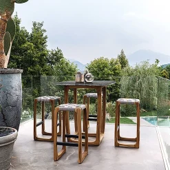 Tavolo da bar scuro Bungalow Emperador di Jamie Durie*Riva 1920 New