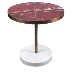 Tavolo da bistrot Rene in marmo Rouge de Roi di Piero Lissoni*Salvatori Outlet