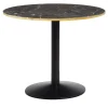 Tavolo da bistrot rotondo Riviera con piano in marmo nero*Studio2046 Best