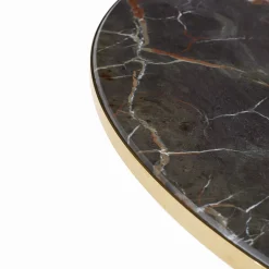 Tavolo da bistrot rotondo Riviera con piano in marmo nero*Studio2046 Best