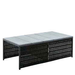 Tavolo da cocktail rettangolare per esterni con piano in pietra*Giorgio Collection