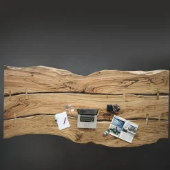 Tavolo da pranzo a 3 pezzi in legno Inulivo*Denovo Wood Sale