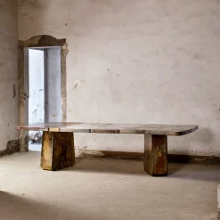 Tavolo da pranzo Big Tessella della collezione Bisanzio*ROU Materiaal Hot