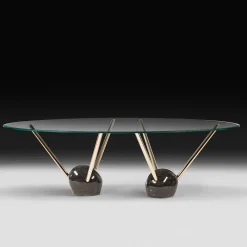 Tavolo da pranzo con piano in vetro Rays*VGnewtrend Outlet