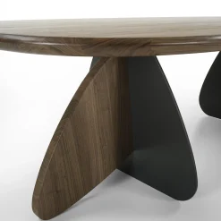 Tavolo da pranzo Cross in noce massello e ferro*Riva 1920 Outlet