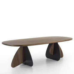 Tavolo da pranzo Cross in noce massello e ferro*Riva 1920 Outlet