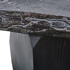 Tavolo da pranzo Dolmen nero*ROU Materiaal New