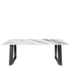 Tavolo da pranzo Domino Carrara*La Sartoria del Marmo by Lombardi Marmi Hot