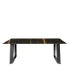 Tavolo da pranzo Domino Sahara Noir*La Sartoria del Marmo by Lombardi Marmi Outlet