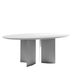 Tavolo da pranzo ellittico bianco Praia*Albedo Best