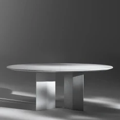 Tavolo da pranzo ellittico bianco Praia*Albedo Best