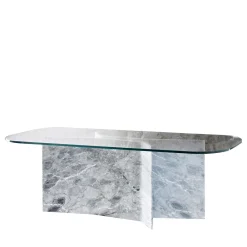 Tavolo da pranzo Filo con base in marmo Versilys*Luce Di Carrara Best