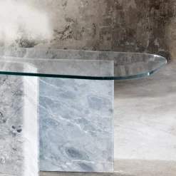 Tavolo da pranzo Filo con base in marmo Versilys*Luce Di Carrara Best