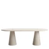 Tavolo da pranzo grande in travertino Inside Out di Karen Chekerdjian*MMairo