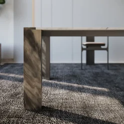 Tavolo da pranzo Ilan in marmo multicolore con struttura in metallo*L'Eccesso Online