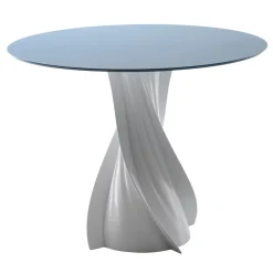 Tavolo da pranzo in bioplastica Soho Reverse blu e bianco*Elli Outlet