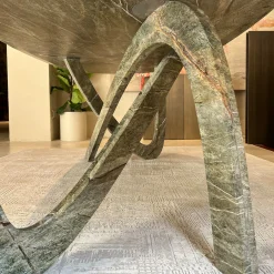 Tavolo da pranzo in marmo verde Fleur*dAM Atelier Clearance