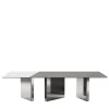 Tavolo da pranzo in Vetro Fumé Atomic Gray*Giopagani Outlet
