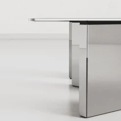 Tavolo da pranzo in Vetro Fumé Atomic Gray*Giopagani Outlet