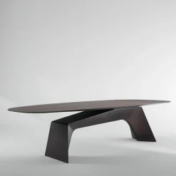 Tavolo da pranzo Kintai in legno impiallacciato marrone scuro*Emmemobili Clearance