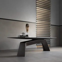 Tavolo da pranzo Kintai in legno impiallacciato marrone scuro*Emmemobili Clearance