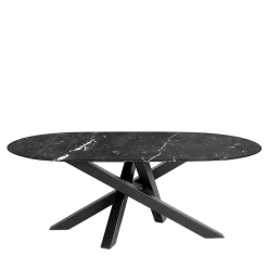 Tavolo da pranzo Komodo Black Marquina*La Sartoria del Marmo by Lombardi Marmi Clearance