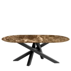 Tavolo da pranzo Komodo Marron Emperador*La Sartoria del Marmo by Lombardi Marmi Hot