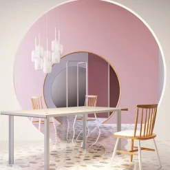 Tavolo da pranzo Lastra laccato bianco*Chendù Online