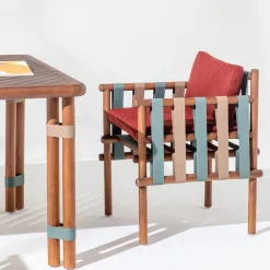 Tavolo da pranzo medio per esterni Lignes in legno*Il Giardino di Legno Discount