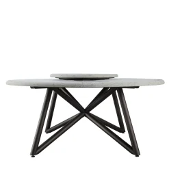 Tavolo da pranzo outdoor in pietra peperino grigia Hermu 180*Veltha Outdoor Stone Design Discount