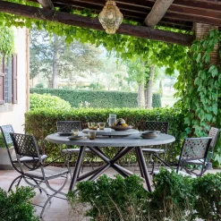Tavolo da pranzo outdoor in pietra peperino grigia Hermu 180*Veltha Outdoor Stone Design Discount