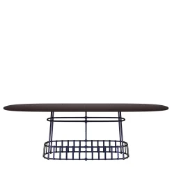 Tavolo da pranzo ovale Dolmen di Margherita Rui*Dante Negro Clearance