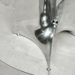 Tavolo da pranzo ovale in vetro Bentz di Jeff Miller*Baleri Italia Sale