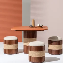 Tavolo da pranzo per esterni quadrato Grissini in legno*Il Giardino di Legno Online