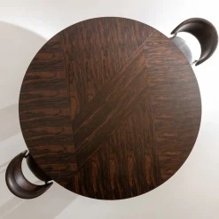 Tavolo da Pranzo Poe in Legno di Ziricote con Gambe Scultoree*Laura Meroni Outlet