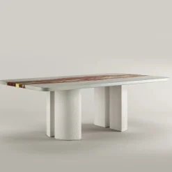 Tavolo da pranzo rettangolare in legno policromo Vitae*Cupioli Best