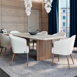 Tavolo da pranzo rettangolare Avalon in marmo*Living Couture Outlet