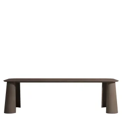 Tavolo da pranzo rettangolare Fusto in cioccolato scuro*Forma & Cemento Outlet