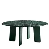 Tavolo da pranzo Roger rotondo in marmo verde*CPRN Homood Outlet