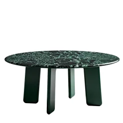 Tavolo da pranzo Roger rotondo in marmo verde*CPRN Homood Outlet